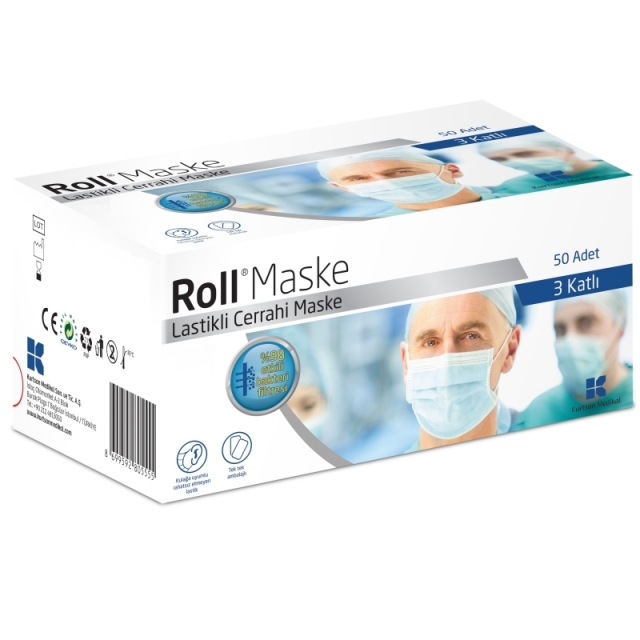 Roll Lastikli Maske Tekli Zarf/40 adet