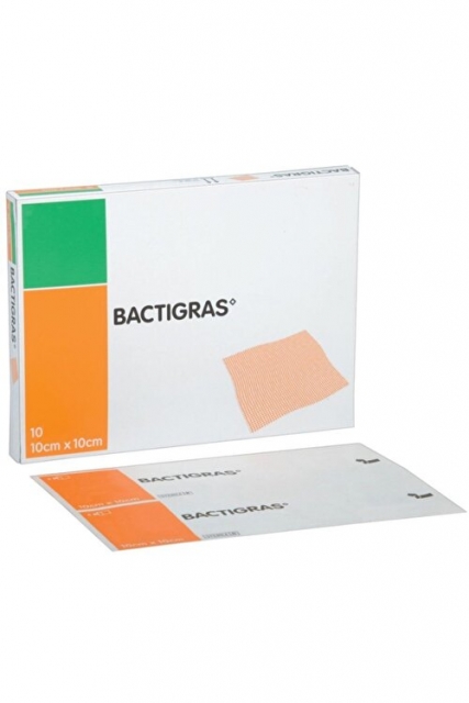 Bactigras Antiseptik Sargı Yara Bakım Örtüsü 10 x 10 cm