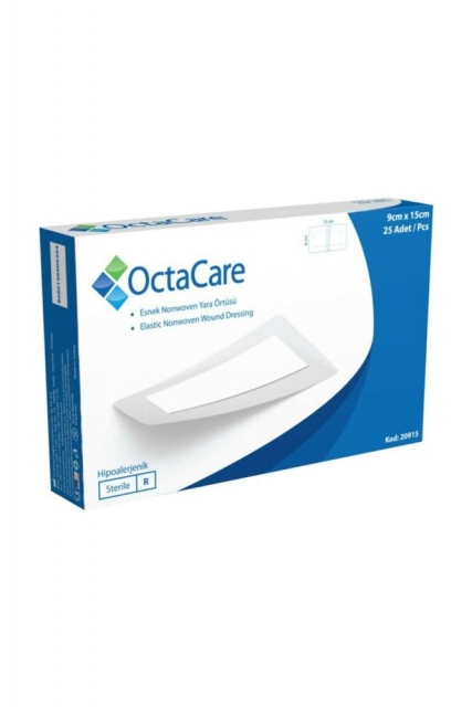 OctaCare Nonwoven Steril Esnek Yara Örtüsü 9cm x 15cm 25 Adet