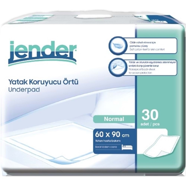 Jender Yatak Koruyucu 60x90 30 Adet