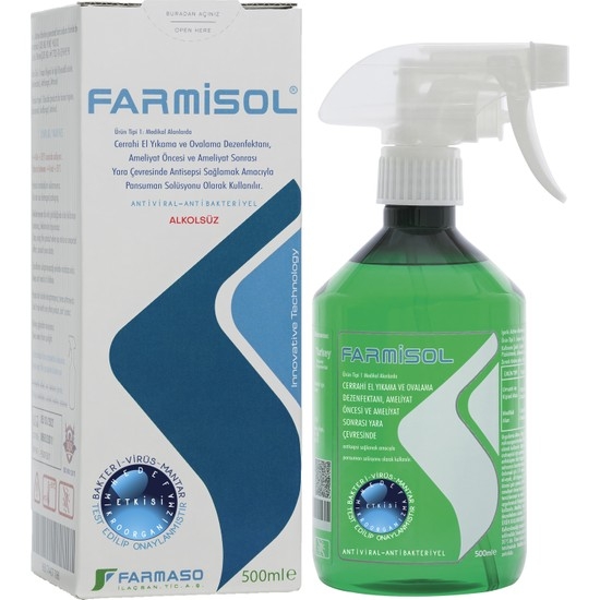 Farmisol Antiseptik Solüsyon 500 ml Sprey