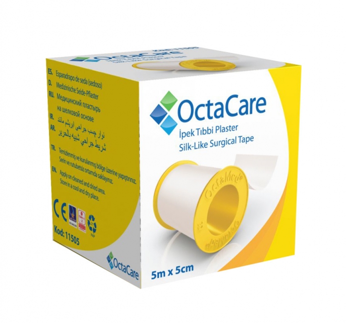 OctaCare İpek Tıbbi Plaster 5mx5cm