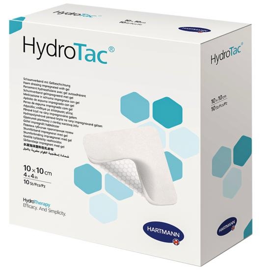 HydroTac 10x10cm Hidrojel Kaplı Hidroaktif Yara Örtüsü