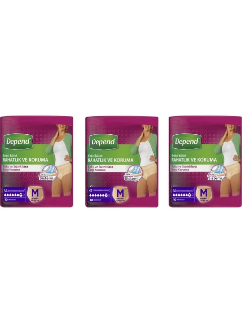 Depend Emici Külot Kadın M 3lü paket